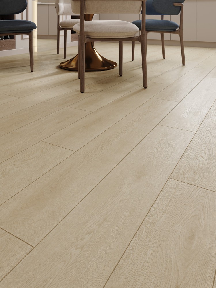 Кварцвиниловый SPC ламинат Cronafloor Grand Sequoia Дуб Амберный 1200×180×5 фото в интерьере